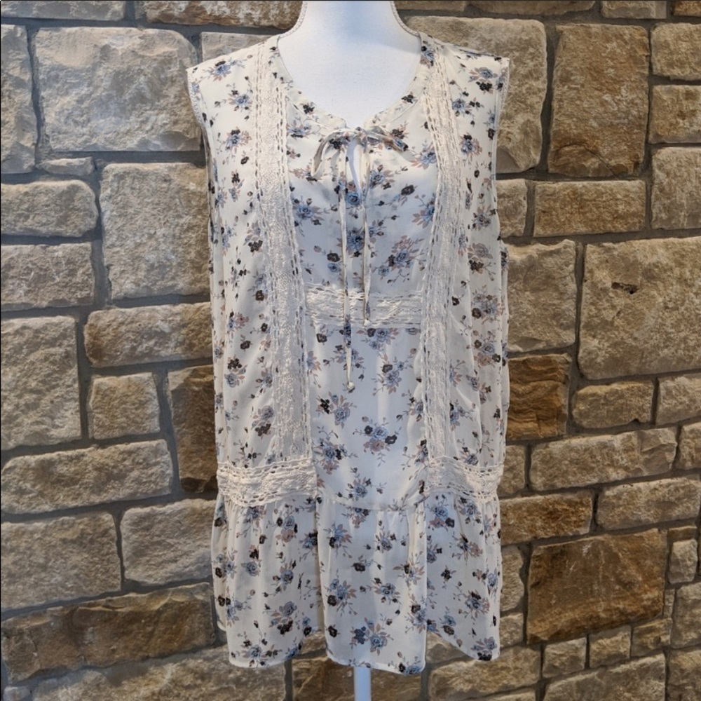 DR2 Daniel Rainn Nordstrom  white Floral size xl